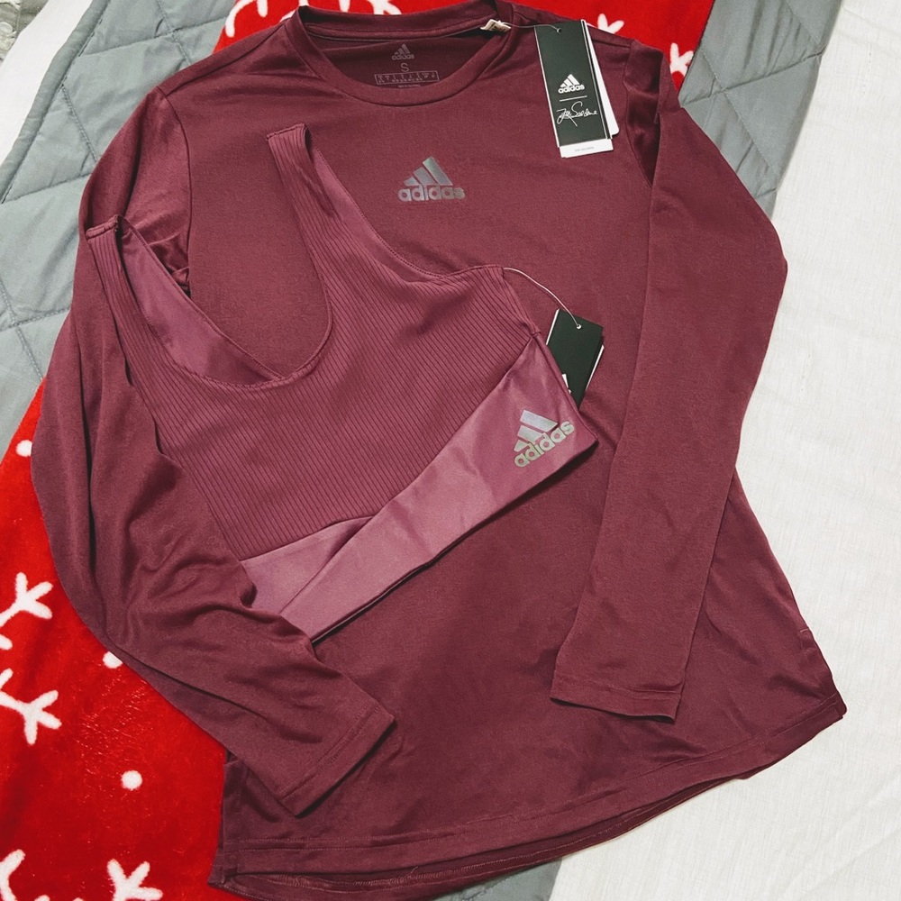 Adidas shirt and sports bra set - Picture 2 of 5